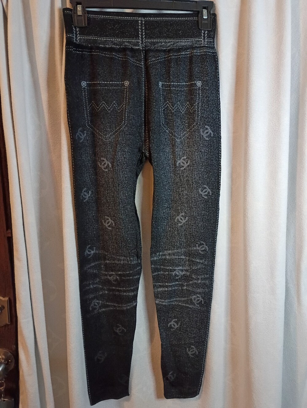 Monogram Initials Jeggings Leggings - Picture 3 of 3